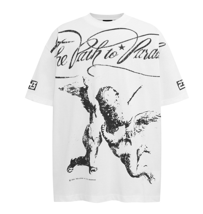Hellstar T-shirt Path to Paradise White