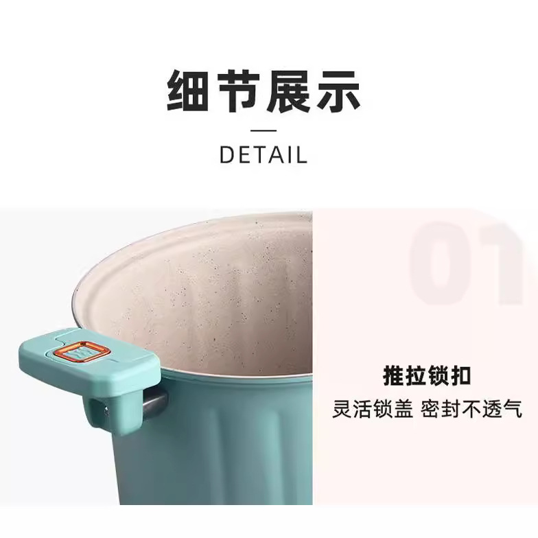 Regalos de fábrica al por mayor olla de sopa romana con cerradura de doble oreja olla de cocción de micropresión caja de regalo sin recoger estufa hierro fundido