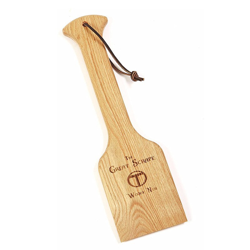 Spring Festival Outdoor Wooden Barbecue Cleaning Shovel Outdoor Barbecue Scraper Cleaning Shovel Wooden Shovel Charcoal Grill Cleaning Tool