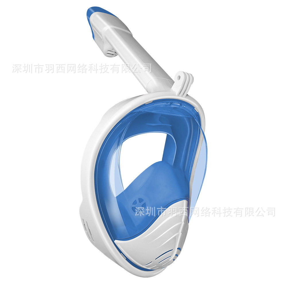 흰색/파란색 - 3세대 성인용(귀마개 포함)