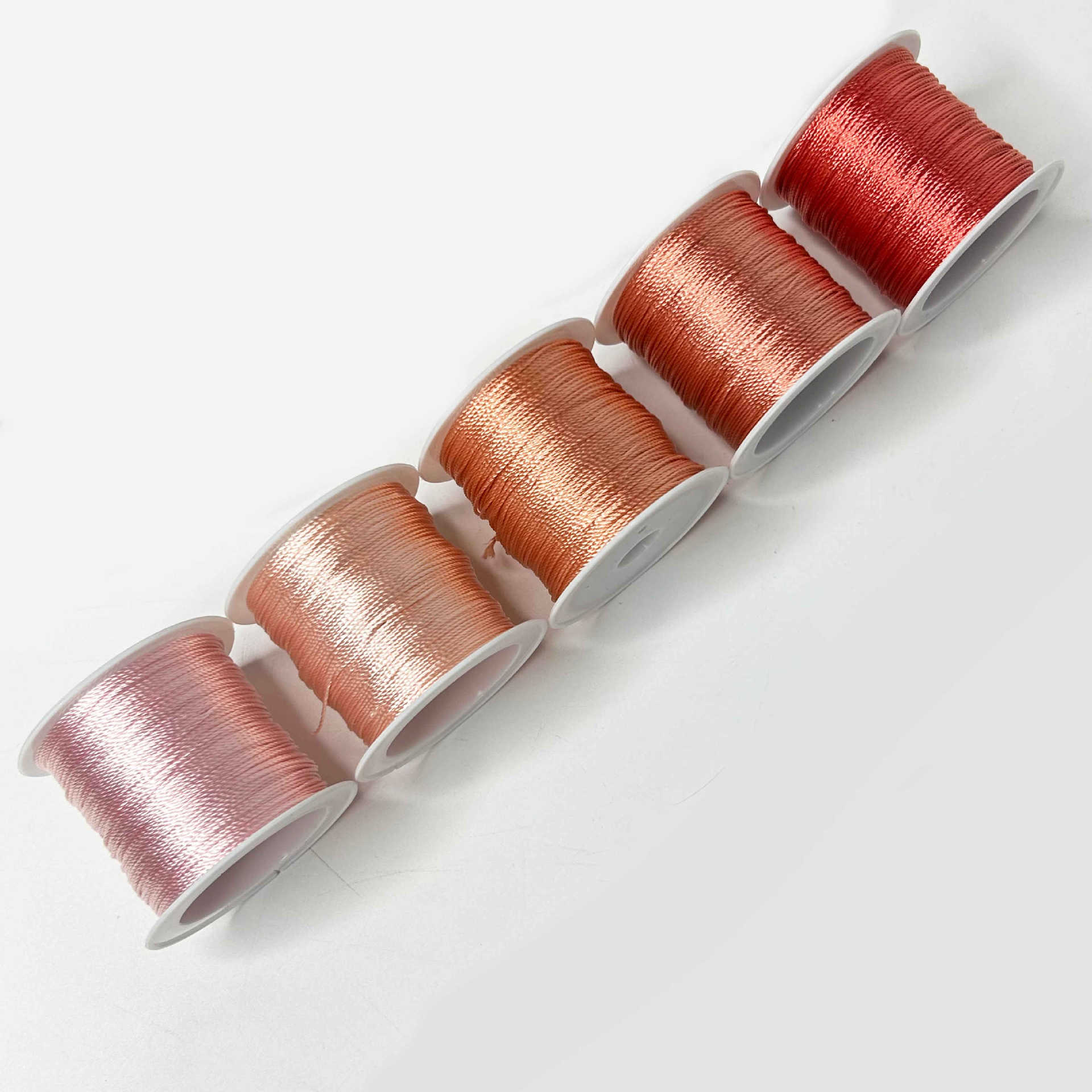 12 hilos de alambre trenzado hilo rojo hilo de color Morandi cuerda trenzada collar cuerda cuerda trenzada a mano material de bricolaje