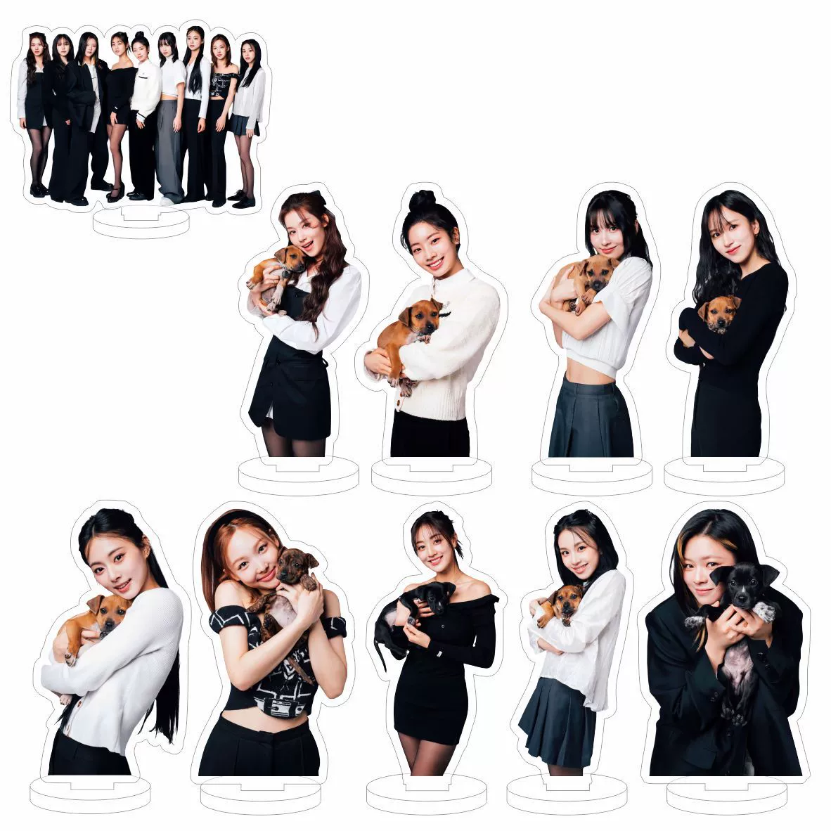 Новые двусторонние акриловые настольные украшения группы TWICE, персоналия знаменитости, Лин Найон