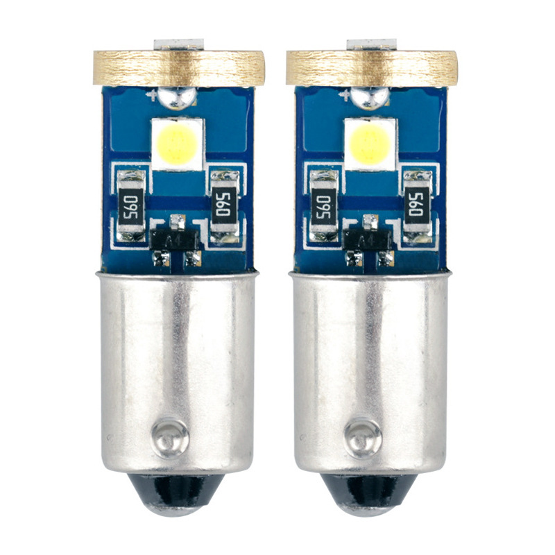 T10 ancho luz Ba9S instrumento luz 3030 3SMD 12V hielo azul electrodeless decodificación coche LED pequeña Luz