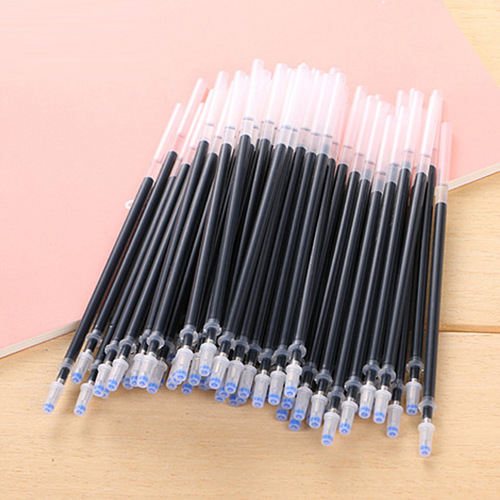 Manufacturer wholesale gel pen refill full needle tube bullet 0.5mm red blue black 0.38 replacement refill direct sales