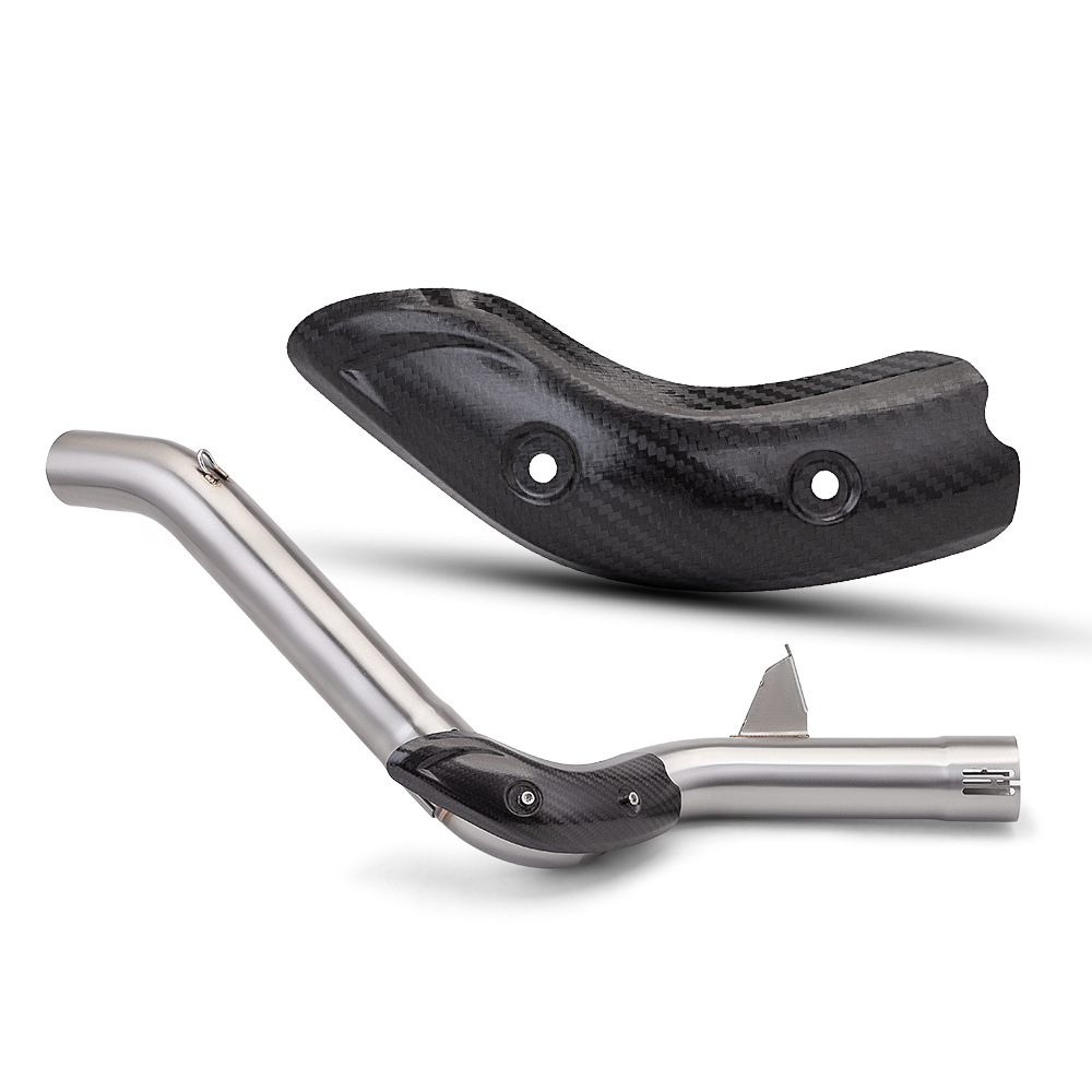 Motorcycle exhaust pipe anti-scalding cover is suitable for F750GS F850GS carbon fiber shield heat shield plate