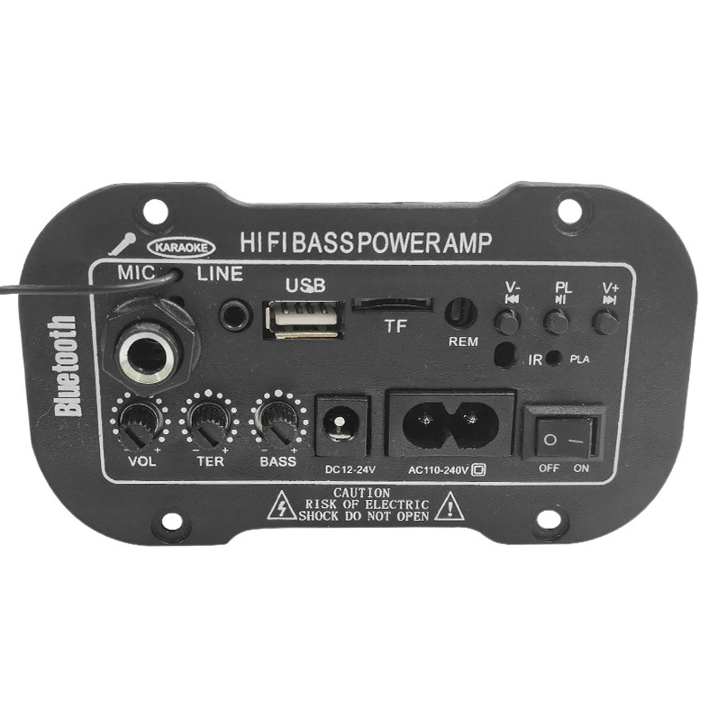 Transfronterizo dedicado de 5 pulgadas de tres propósitos micrófono MIC incorporado Bluetooth micrófono Bluetooth amplificador digital tablero de alta fidelidad