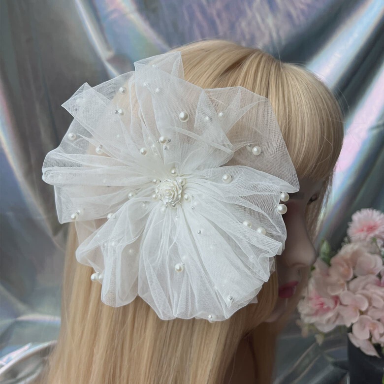 20cm beautiful pearl yarn oversized flower performance clothing catwalk flower flower accessories designer accessories 20cm beautiful pearl yarn oversized flower performance clothing catwalk flower flower accessories designer accessories