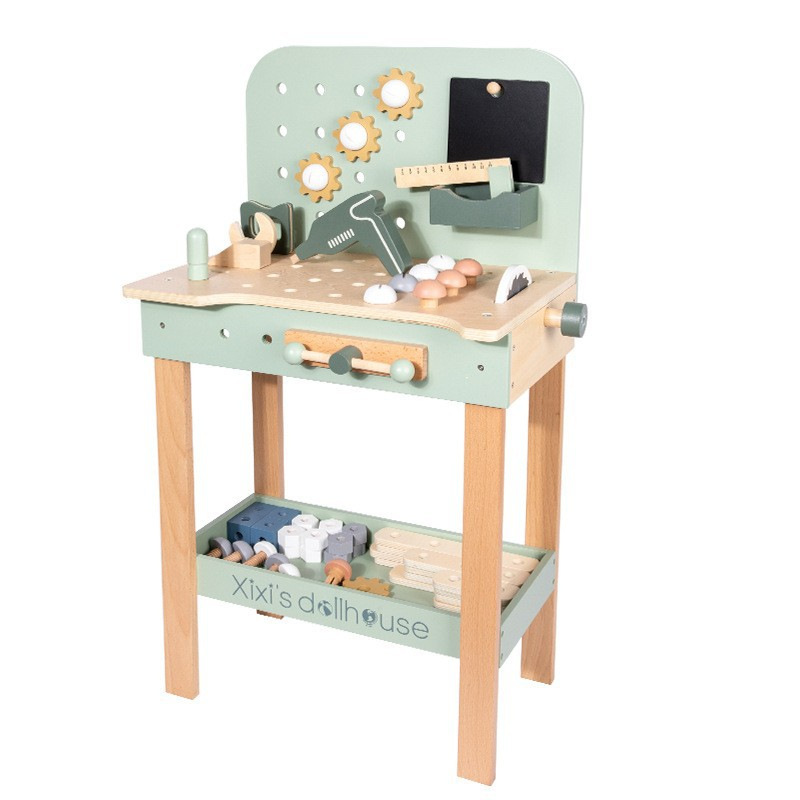 Mesa de herramientas de desmontaje de color para niños de madera interés interactivo cultivo juego casa simulación inteligencia DIY juguetes educación temprana