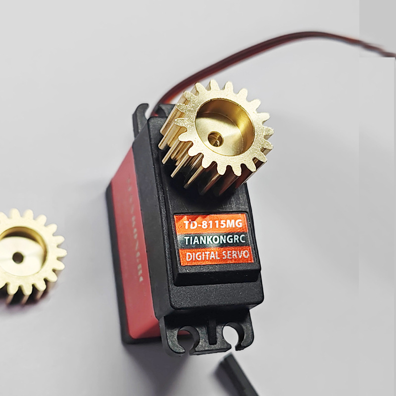 1模18齿金属齿轮 25T标准舵机用 航模机器人舵机配件小圆盘舵盘