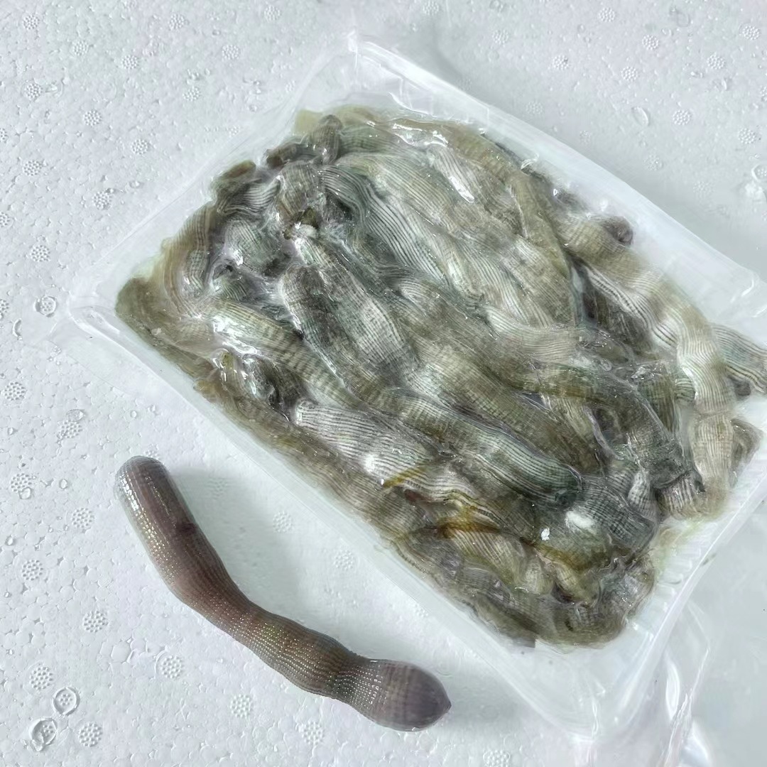 三去沙虫250克/盒广州黄沙海鲜市场现货冷冻水鲜冻锁鲜熟冻