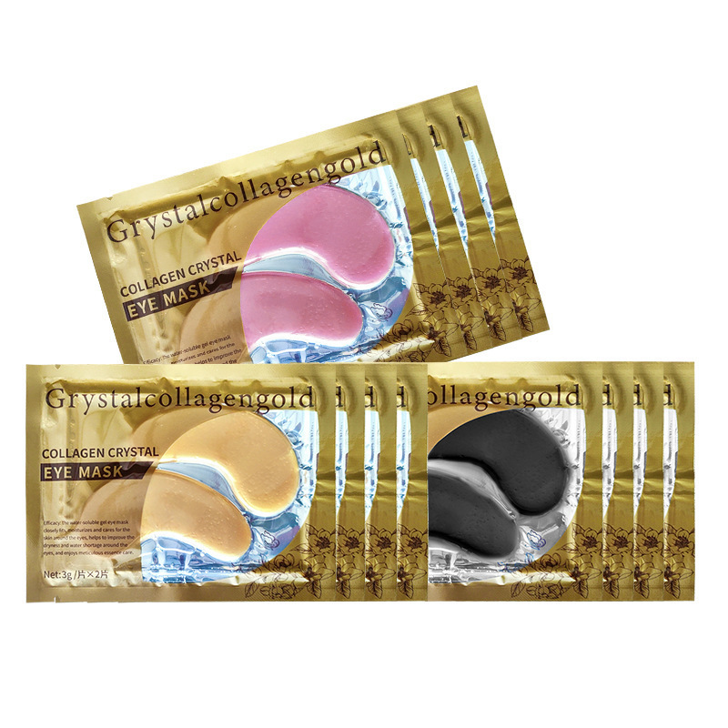 Mascarilla de ojos transfronteriza de colágeno y oro, parche hidratante para ojos con diseño de mariposa, fabricante mayorista para comercio exterior