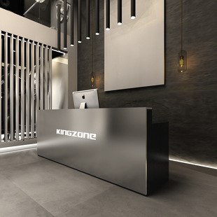 Simple Modern Stainless Steel Cashier Clothing Store Shop Small Counter Restaurant Bar Table Courtyard Reception Desk Adult