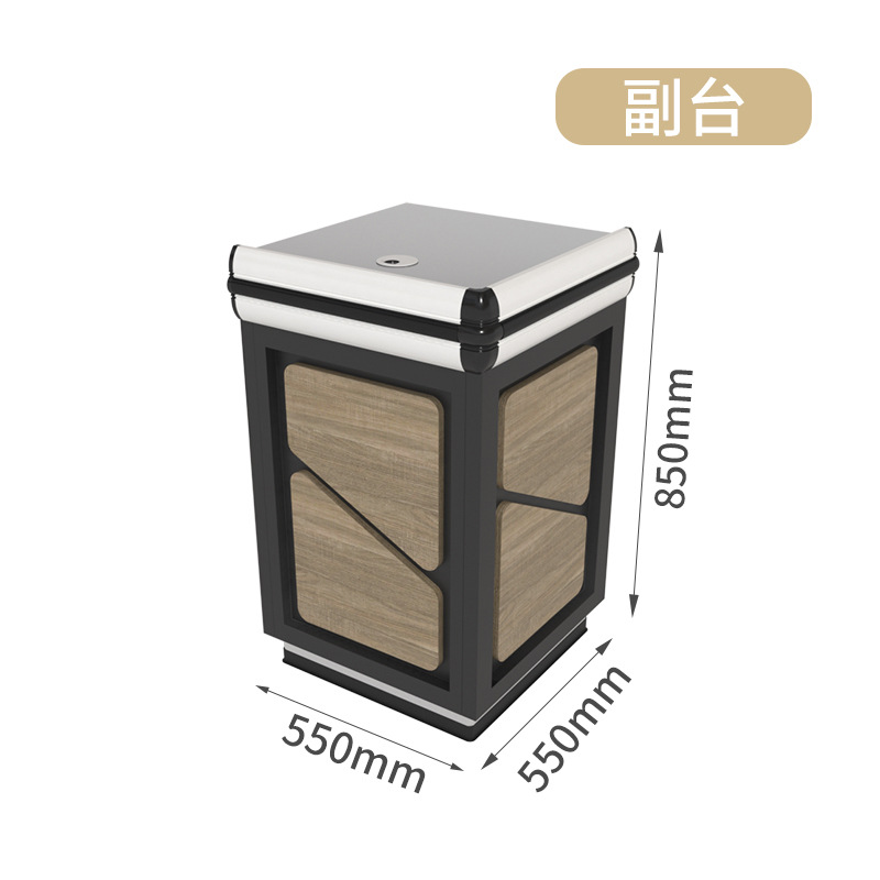 Fabrica de Foshan vendedor directo super caja registradora creativa de madera supermercado caja registradora de acero inoxidable caja registradora de alta calidad