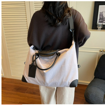 クロスボーダー 2025 新しい大容量トラベルバッグ女性の外出軽量トートバッグシンプルなポータブルクロスボディショルダーバッグ|undefined