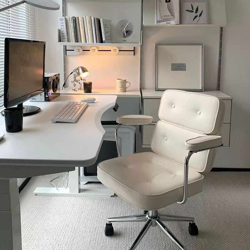 Компьютерный домашний офис, спальня, удобное регулируемое вращающееся кресло, офисное кресло для девочек, кресло для учебы, общежития, обучение макияжу