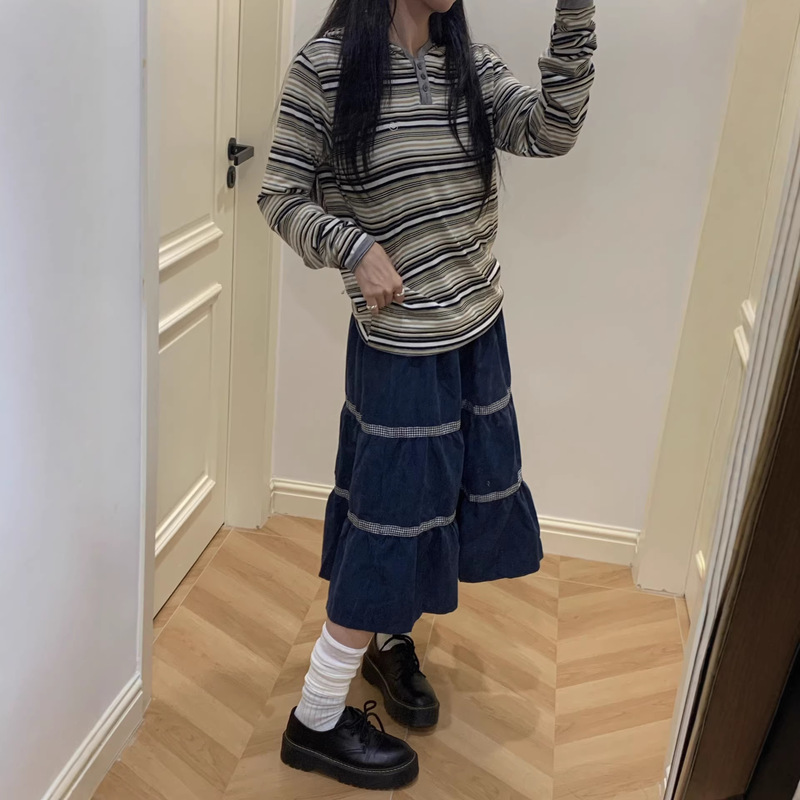 Aeae Versatile Japanese Style Cake Skirt for Girls, Korean Style Half Skirt Aeae Versatile Japanese Style Cake Skirt for Girls, Korean Style Half Skirt