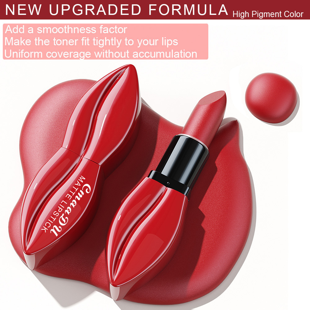 CmaaDu 10 Colors Matte Velvet Finish Long-lasting Moisturizing Lipstick Wholesale Cross-border Model_voghion.com