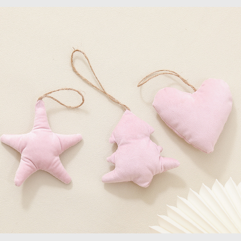 Un juego de 3 en terciopelo rosa (no. 1 - 3)