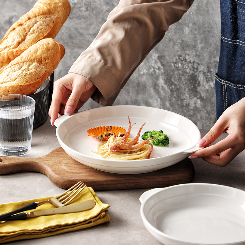 Platos de cerámica de hotel platos de platos de carne de platos de platos