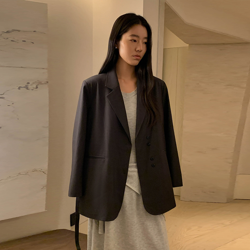 【Clearance No Returns or Exchanges】Moxi Thirteen Rows Women's Korean Style Casual Blazer Women's High-End Small Suit