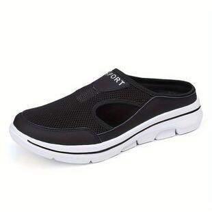 I 66199 Thick Sole Mesh Mule Sandals ��׾W����ϛ�Ь