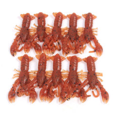 Manufacturer wholesale 4cm 0.8g micro small crayfish PVC soft lure fake bait fish bait simulated bait largemouth bass and perch