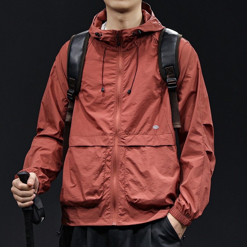 Outdoor Sun Protection Clothing for Men 2025 New Summer Quick-Drying Ice Silk Clothing Fishing Breathable Three-Proof Black Jacket Large Size