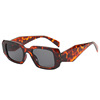 Square small retro sunglasses, brand glasses solar-powered, European style, internet celebrity