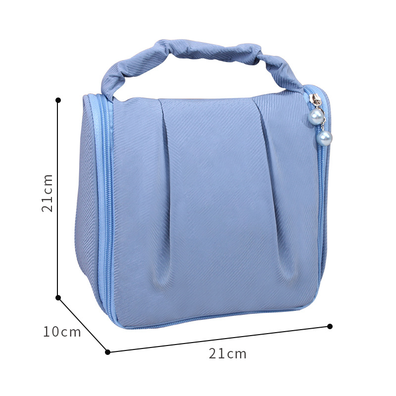 Live Same Style Cosmetic Bag New Style Internet Celebrity Portable Two-purpose Bag Advanced Sense Large Capacity Storage Bag Travel Wash Bag