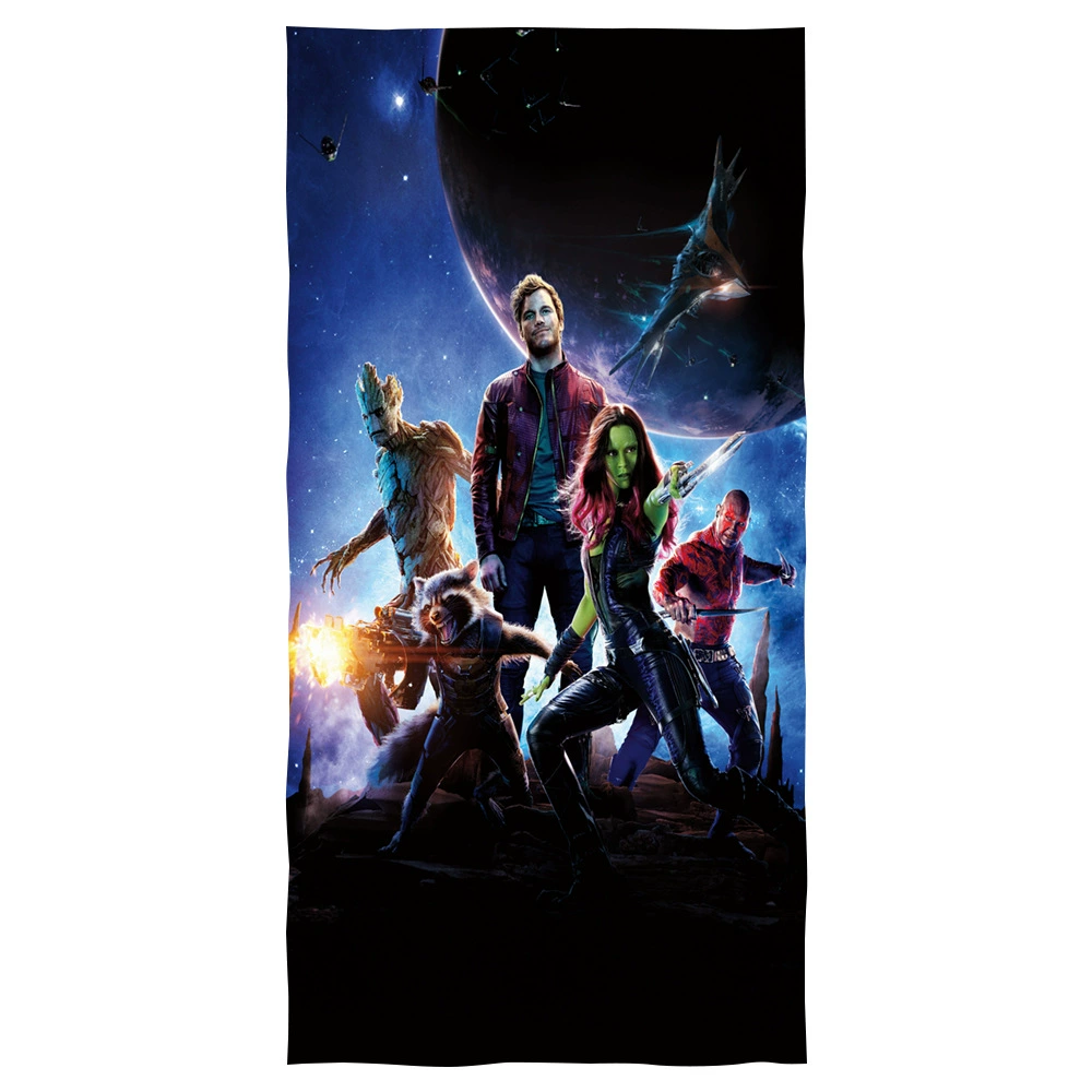 Границы кросс-бордер Amazon Galaxy Guard 3Guardians of the Galaxy напечатанное пляжное полотенце-плед