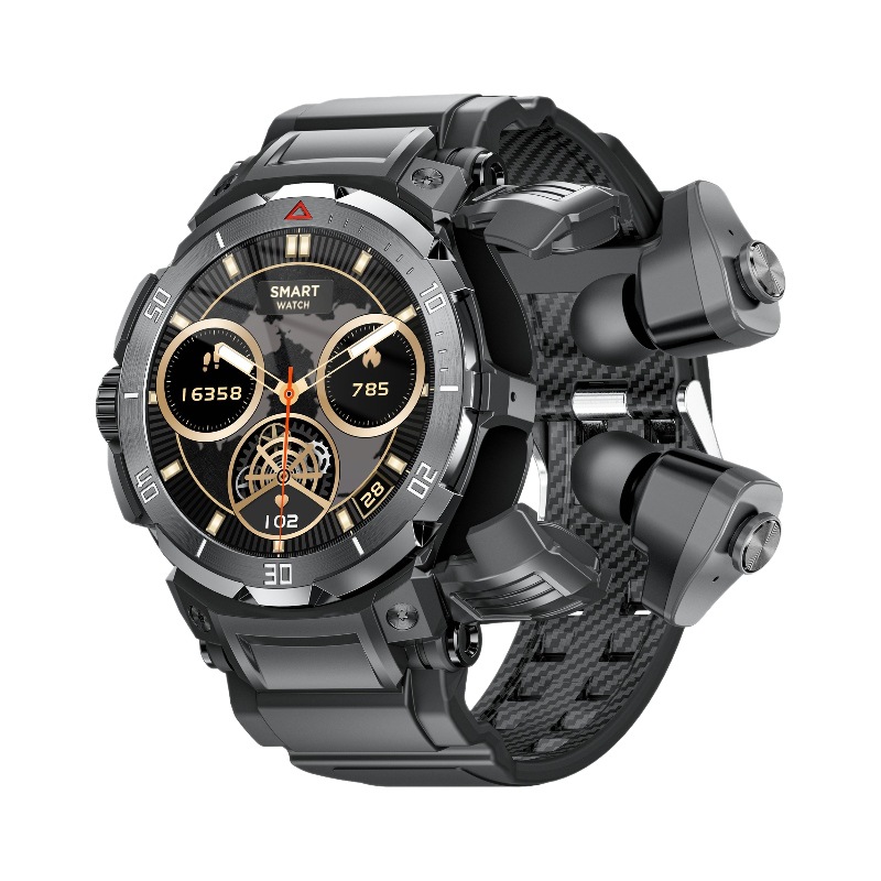 Transfronterizo MT100pro 2 en 1 reloj inteligente Bluetooth música salud deportiva TWS auriculares ventas calientes transfronterizas