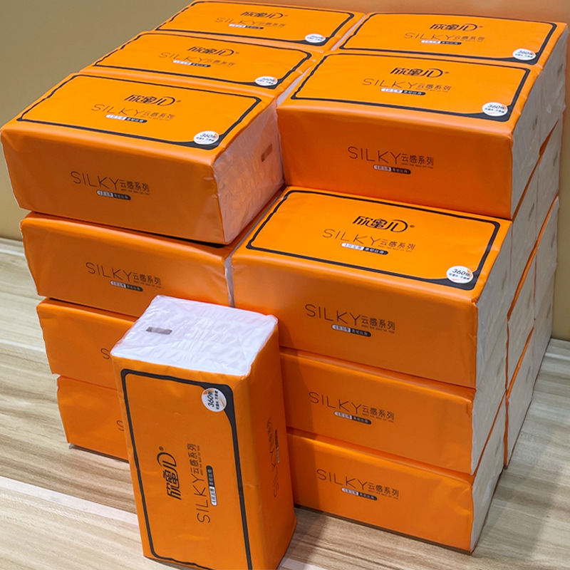 Xinmeier paper towel household wholesale 4-layer paper towel paper toilet paper napkin factory on behalf of the whole box wholesale