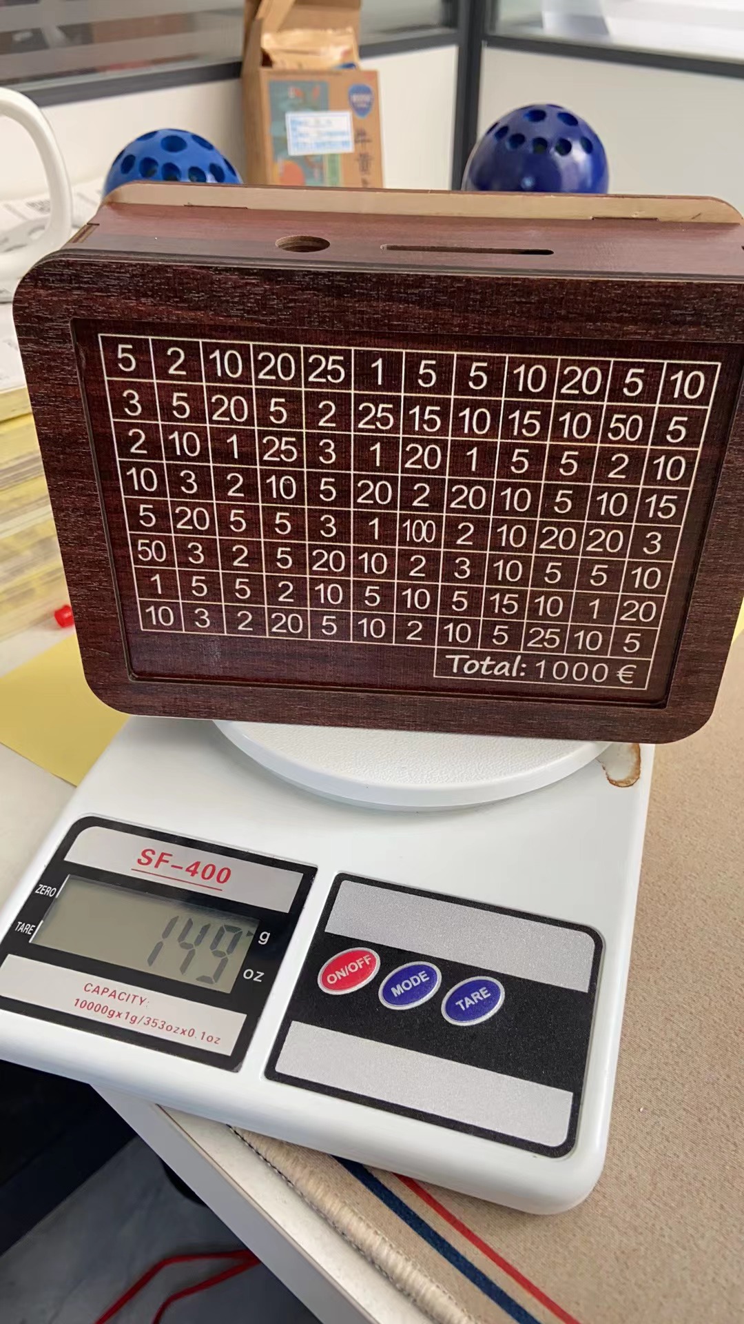 木质存钱罐
