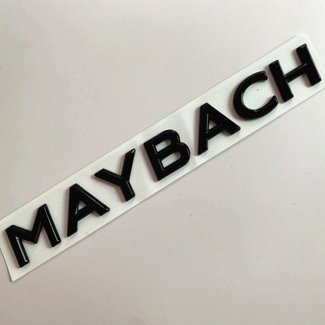 Mercedes-Benz Maybach emblem, S-Class S400 S450 S480 GLS, Mercedes-Benz E-Class modified with Maybach emblem, black