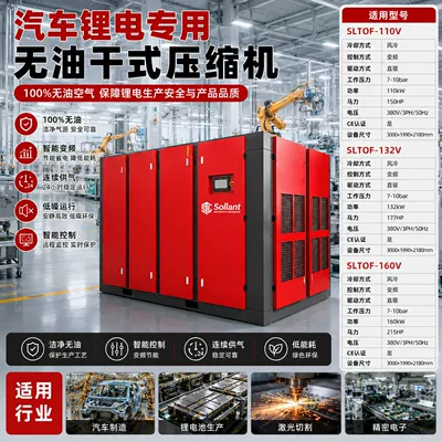 Hava kompressorları Frequency Screw Air Compressor - intent-deposit-automotive-lithium-battery