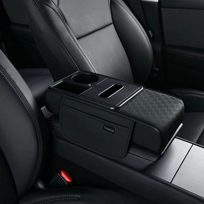 stock, available for e-commerce, drop — Armrest box pad - small-size-classic-black