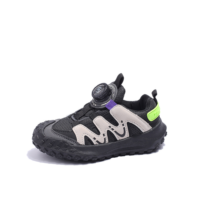 Vår och höst barnskor roterande knapp höst nya lilla tjej lätta Gump skor_voghion.com