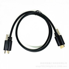 バージョン 2.0 19+1 HDMI 高解像度ケーブル、M3 固定ネジ付き 1.5M は 4K60HZ 信号の安定した伝送をサポートします