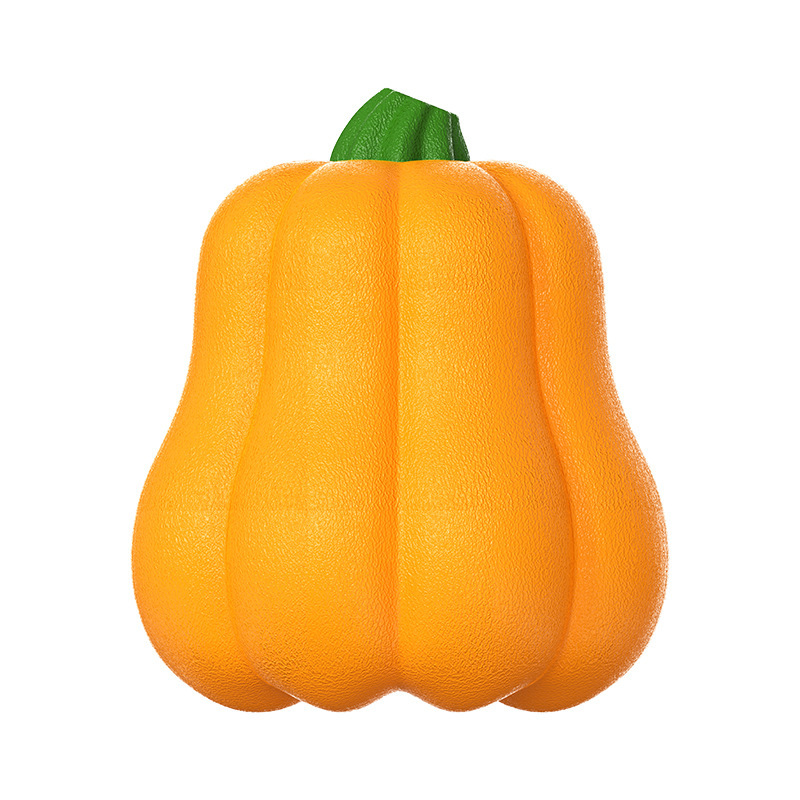 Pelota Molar Sonora de Calabaza para Perros Plástico Sonoro, Resistente a Mordeduras para Halloween