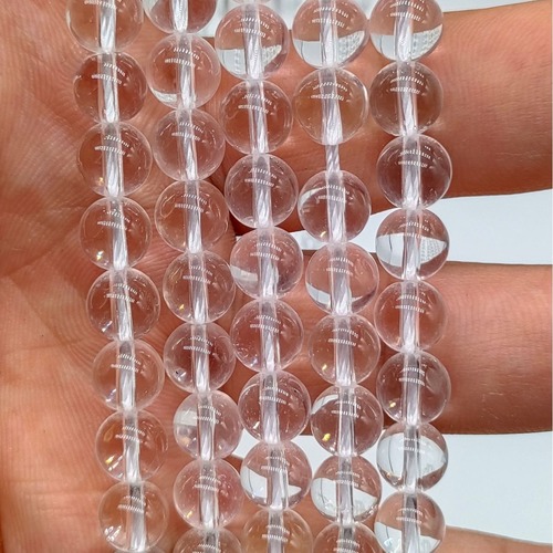 Zhiyue Jewelry White Crystal Bead DIY Bracelet Necklace Accessory Semi-Finished Bead Wholesale Round Beads Factory Direct Sale