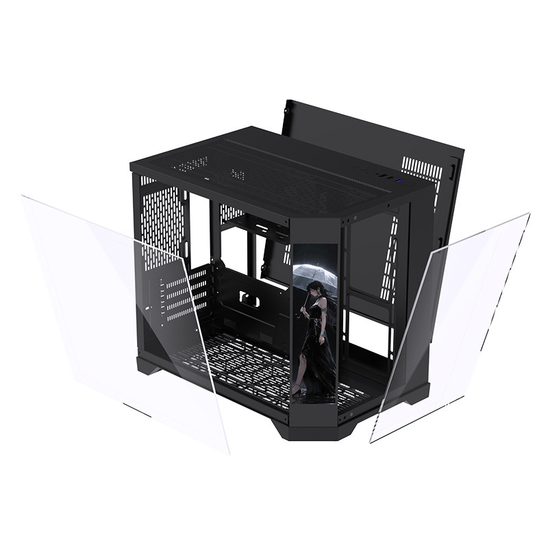 LOVINGCOOL台式电脑游戏海景房机箱 支持360水冷9.16寸高清液晶屏|undefined