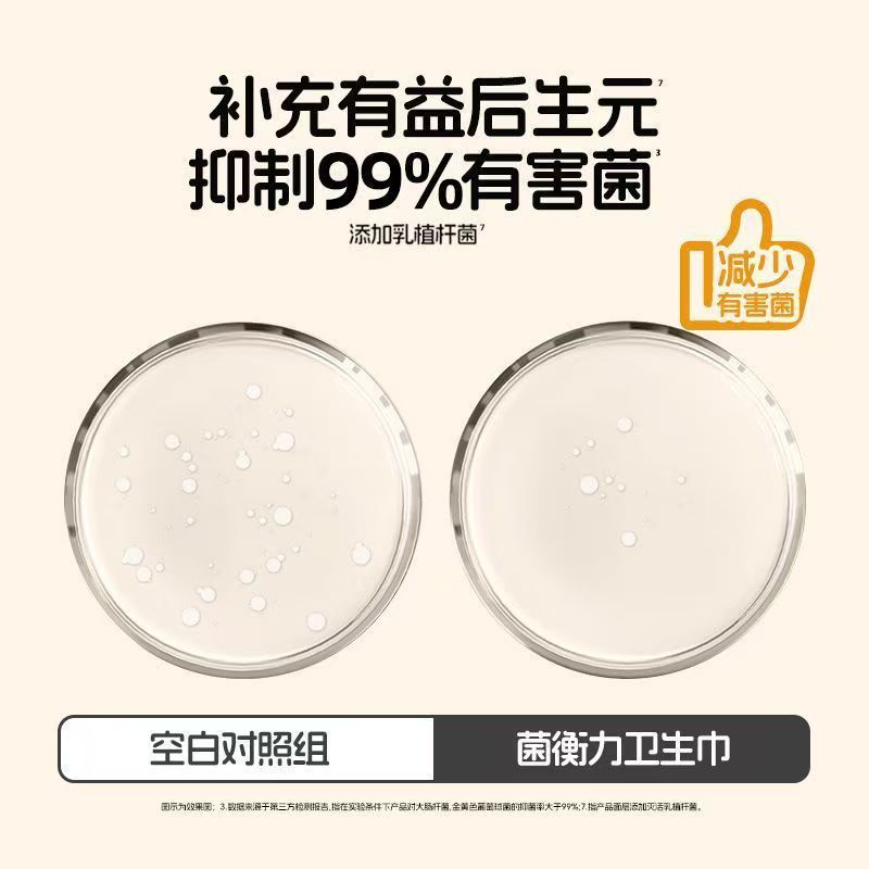 她研社菌衡力系列卫生巾弱酸面层透气防漏干爽经期湿巾姨妈巾正品|undefined