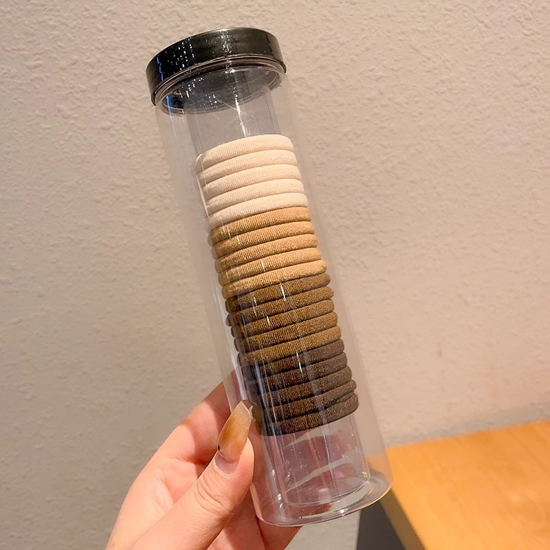 Banda de goma para niños lazo de pelo anillo de toalla anillo de pelo de niña bebé cabeza cuerda sin costuras no duele cabello trenza elástica alta