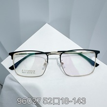 新款时尚商务方框眉毛架子眼镜架中性时尚潮流小红书同款合金全框