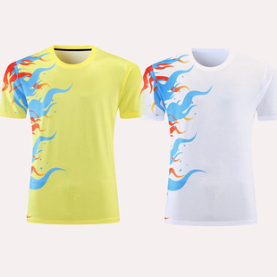 22 New Table Tennis Clothing Men's Quick-drying Mesh Fabric Children's Training Clothing Couple Clothing Competition Clothing Group Buying Printing
