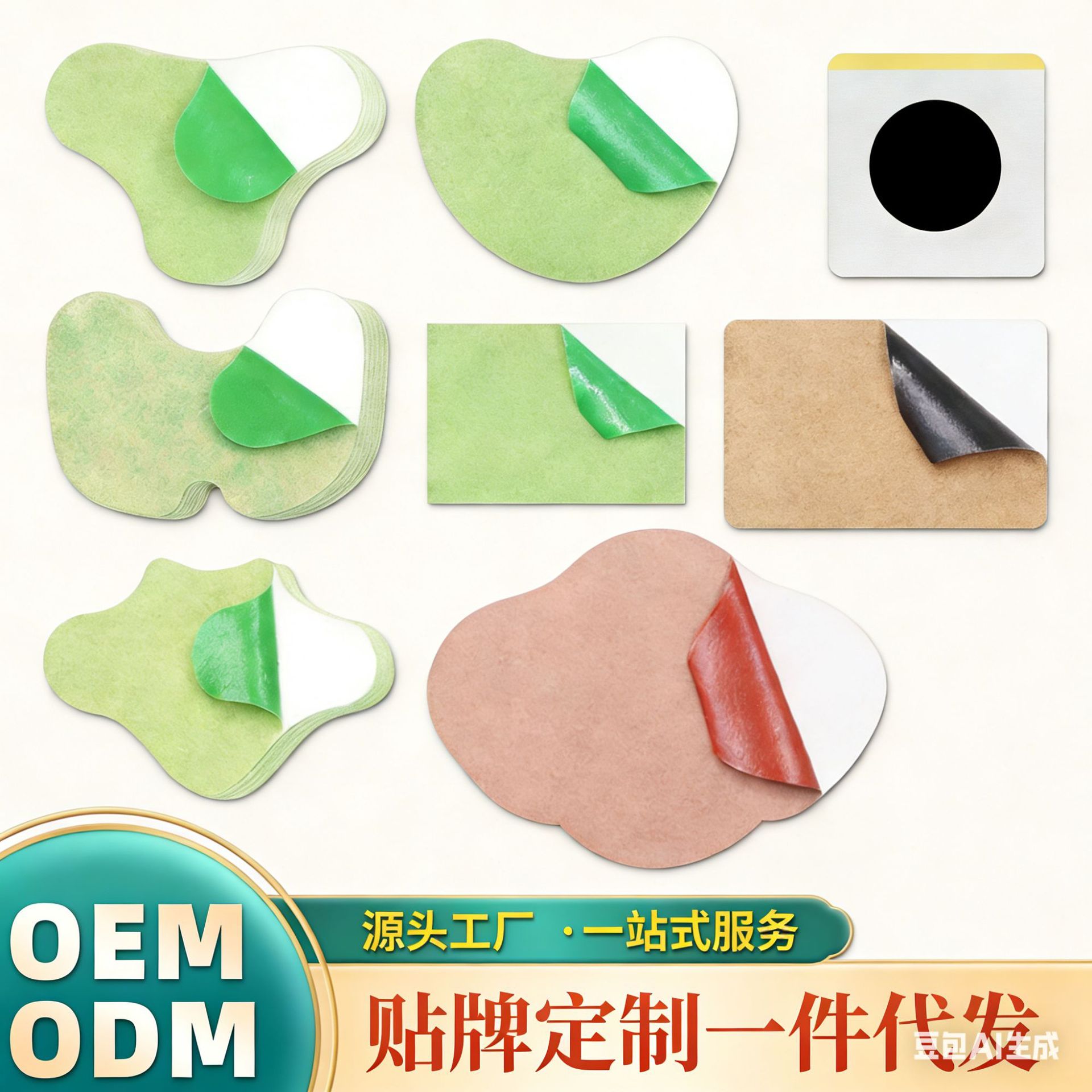 跨境艾草贴膝盖贴艾灸贴三伏贴生姜足贴温灸贴颈椎贴关节贴穴位贴