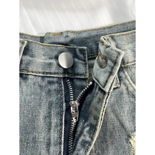 Retro Cowboy Fringe Shorts 2025 Summer Hot Girl Ins Hemmed Fitted Slimming High-Waisted Pants