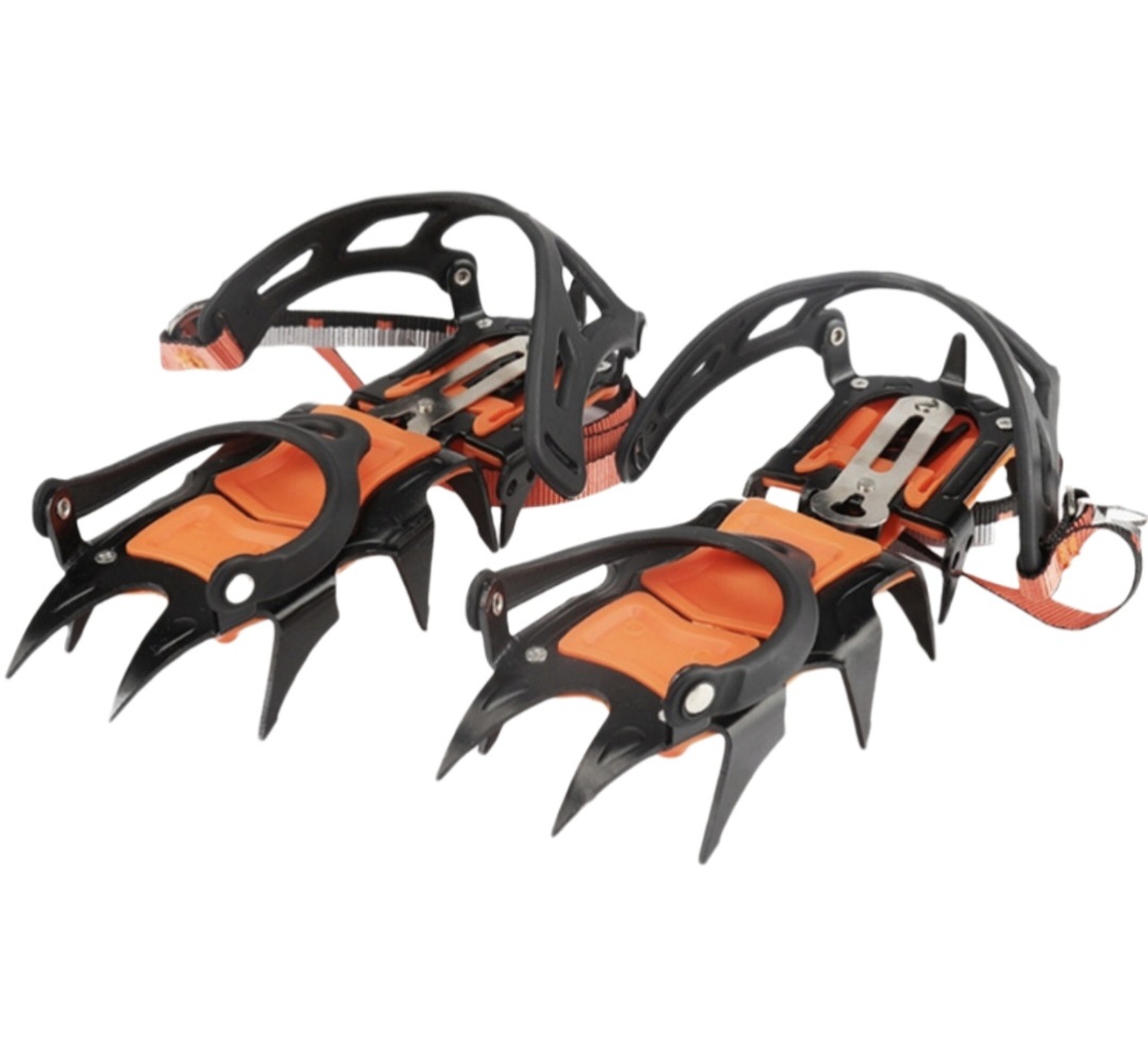 アウトドアクライミング氷登山12歯専門型氷爪滑り止め器氷釣り雪滑り止め靴カバークロスボーダー専用