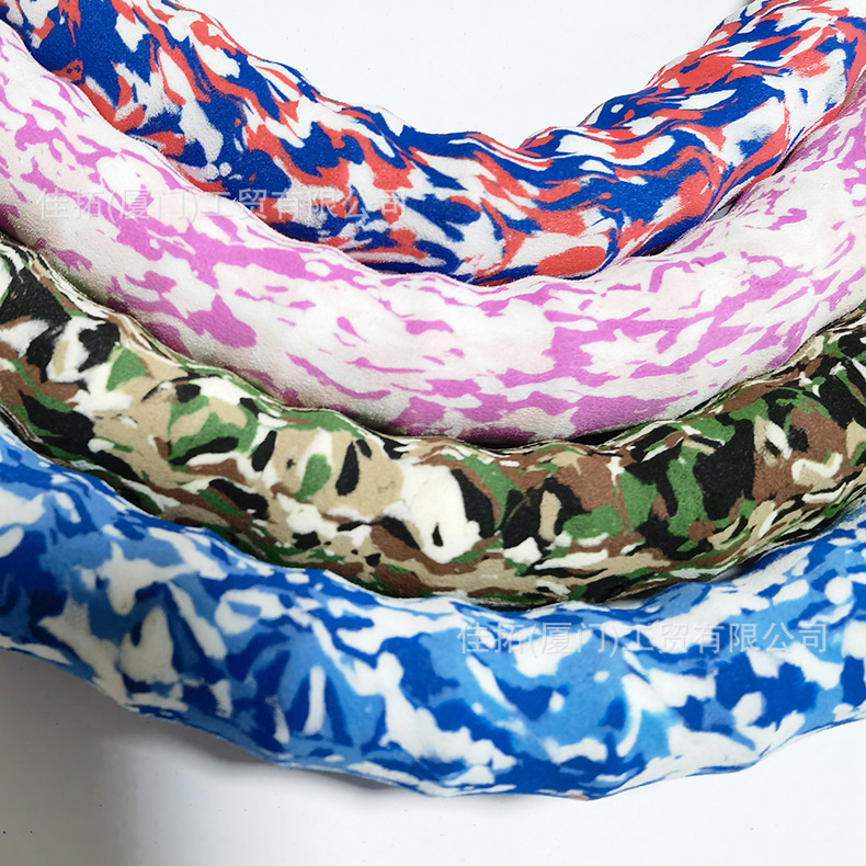 螺纹eva握把迷彩海绵把套发泡管 迷彩空心管手柄异形螺纹手把配件