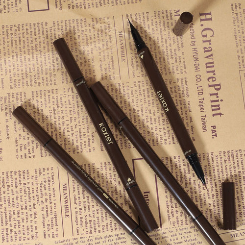 Cahill natural makeup double-ended eyeliner waterproof ultra-fine non-smudged long-lasting outline of silkworm lower mascara